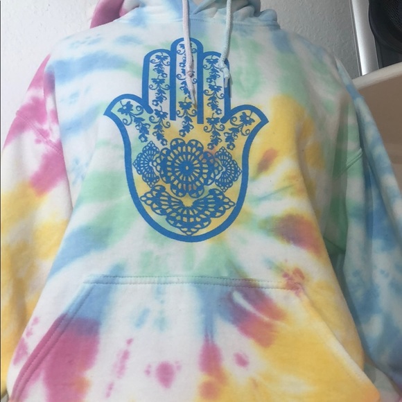 Tie-dye hoodie one of a kind by John Eshaya - Picture 1 of 5